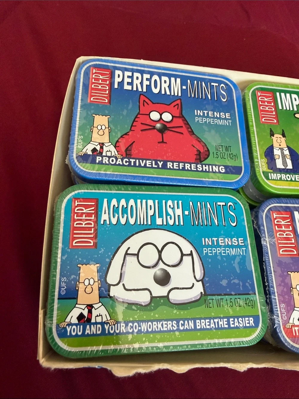 Dilbert Perform/Improve/Accomplish/Manage Mints - Assorted Color Tins